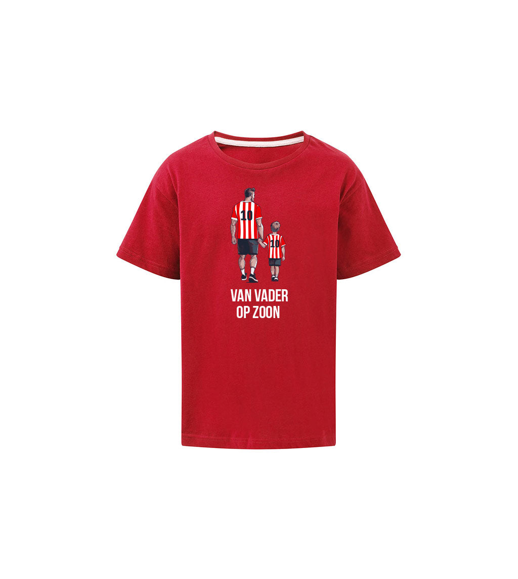 T-shirt - kinderen - Van vader op zoon
