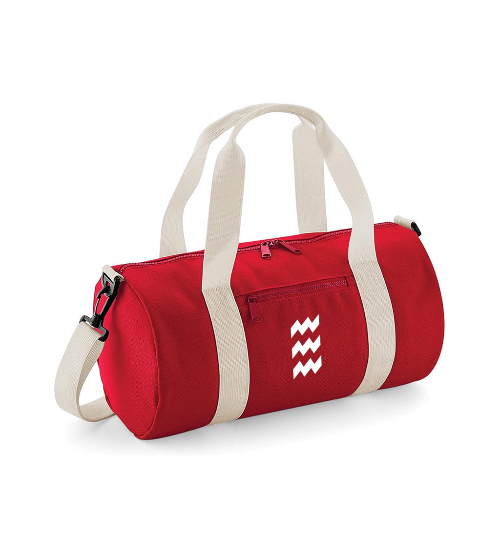 Sport tas rood/wit - 20 liter - Stripes