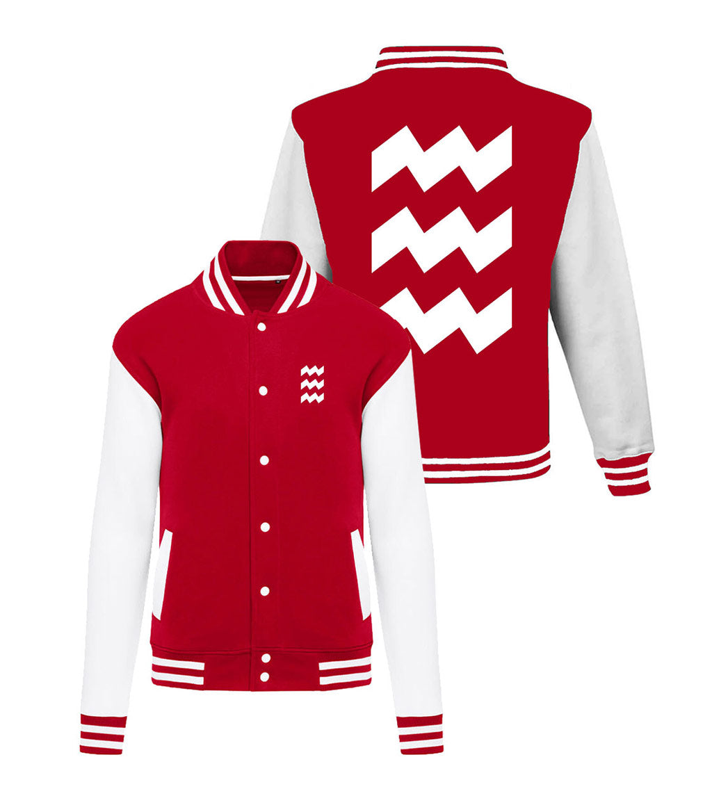 Varsity jas - Stripes - logo achter