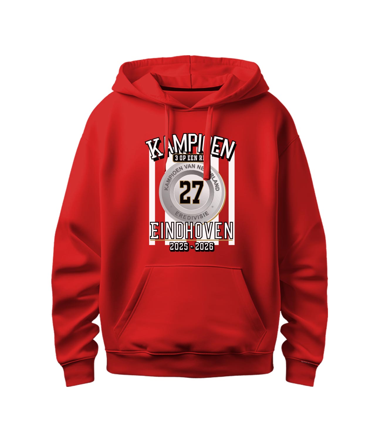 Hoodie - KAMPIOEN 27 EINDHOVEN - 3 op een rij