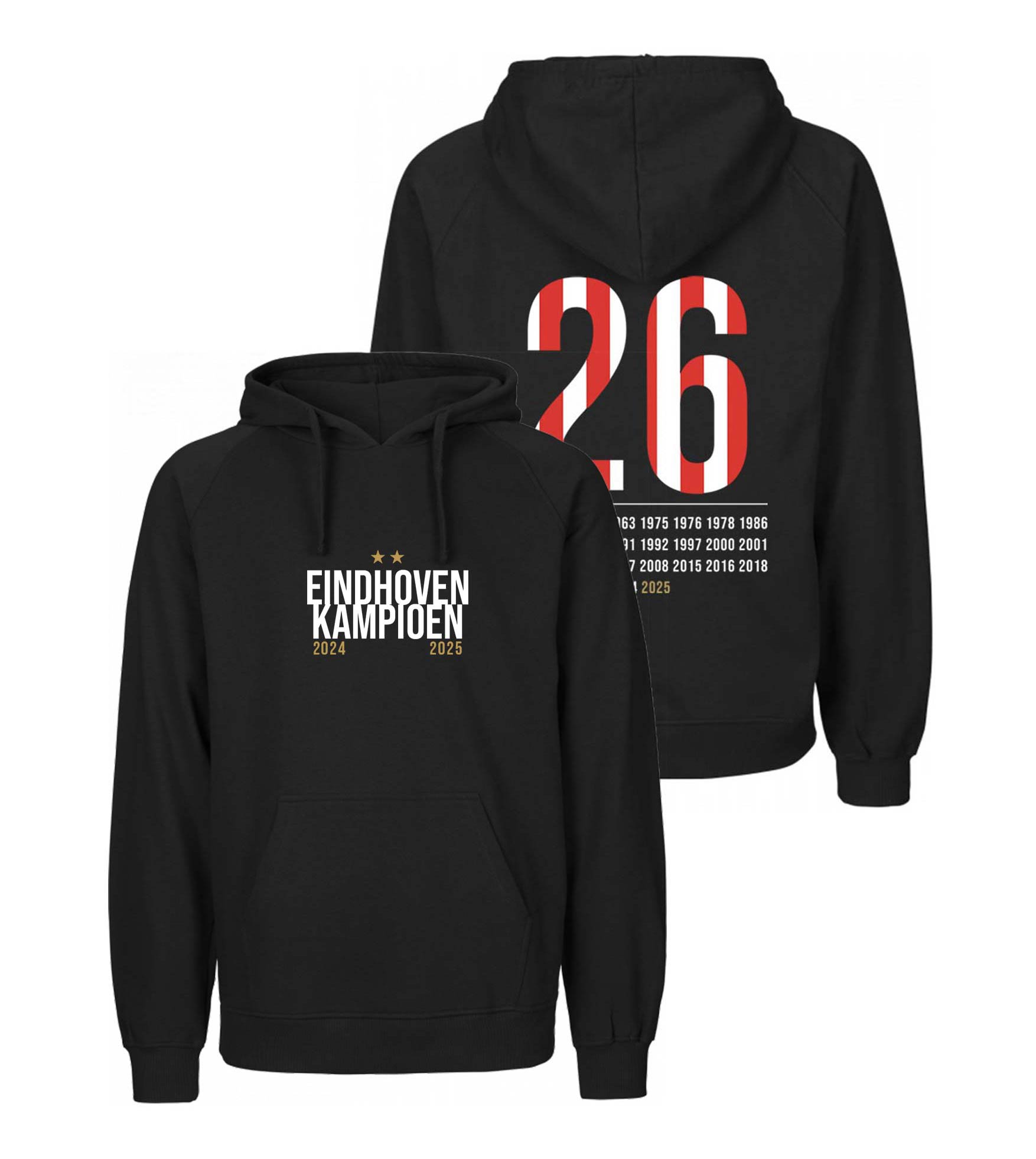 Hoodie - EINDHOVEN KAMPIOEN 26 - voor en achter