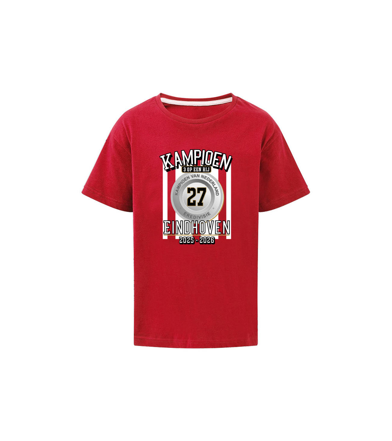 T-shirt - kinderen - KAMPIOEN 27 EINDHOVEN - 3 op een rij