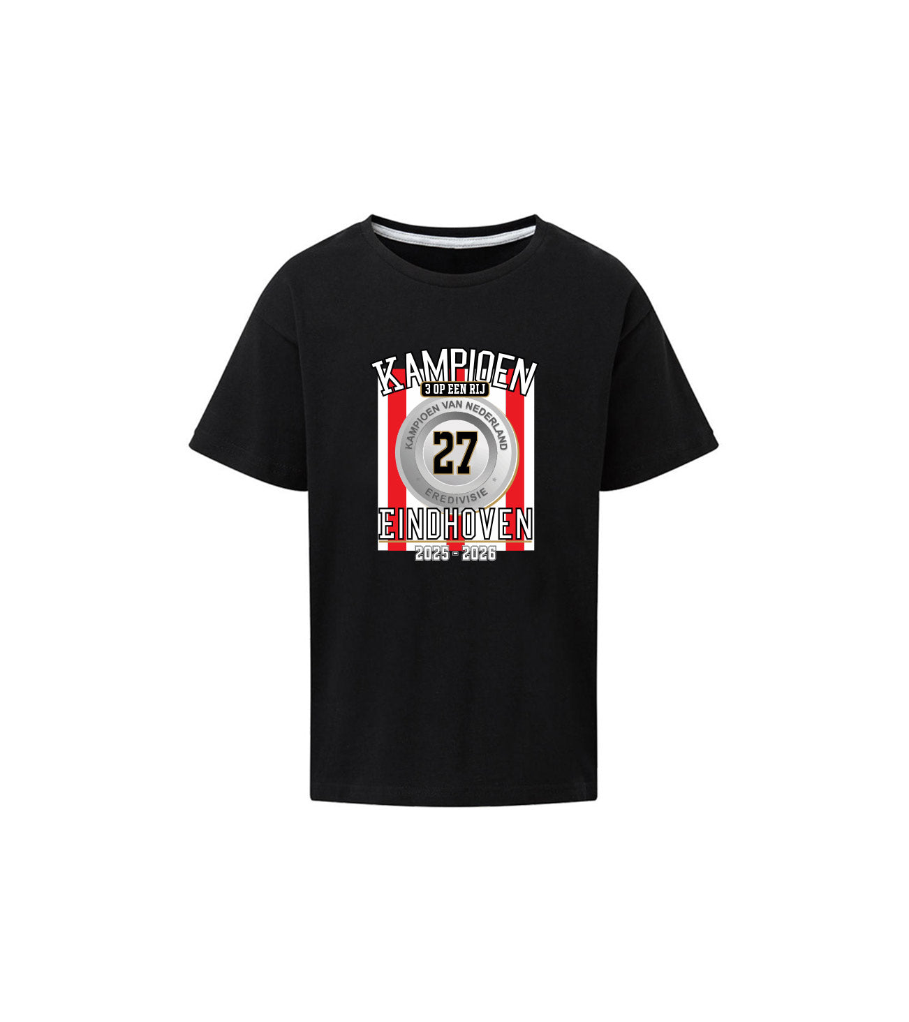 T-shirt - kinderen - KAMPIOEN 27 EINDHOVEN - 3 op een rij